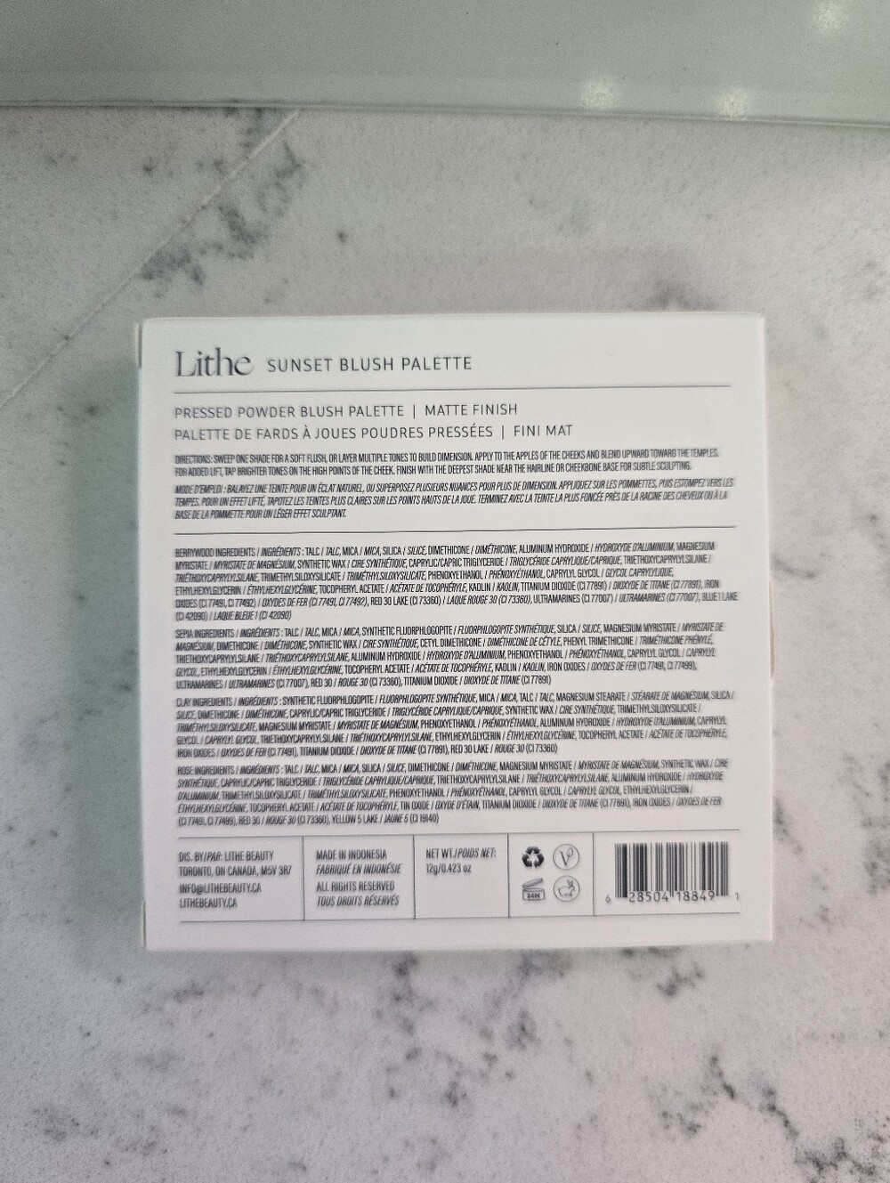 Lithe Sunset Blush Box NIB - Picture 4 of 4